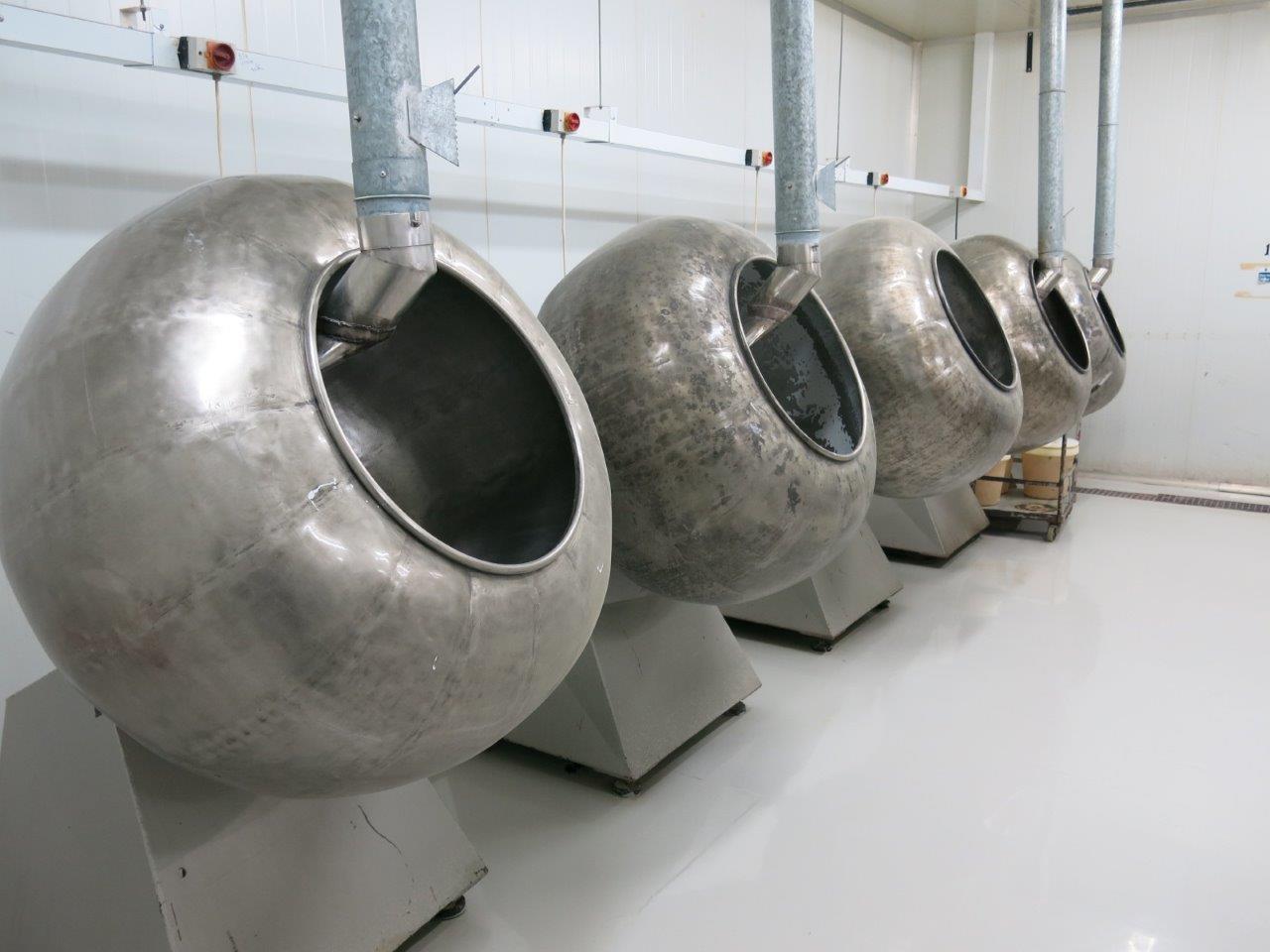 Stainless steel coating pans (3)