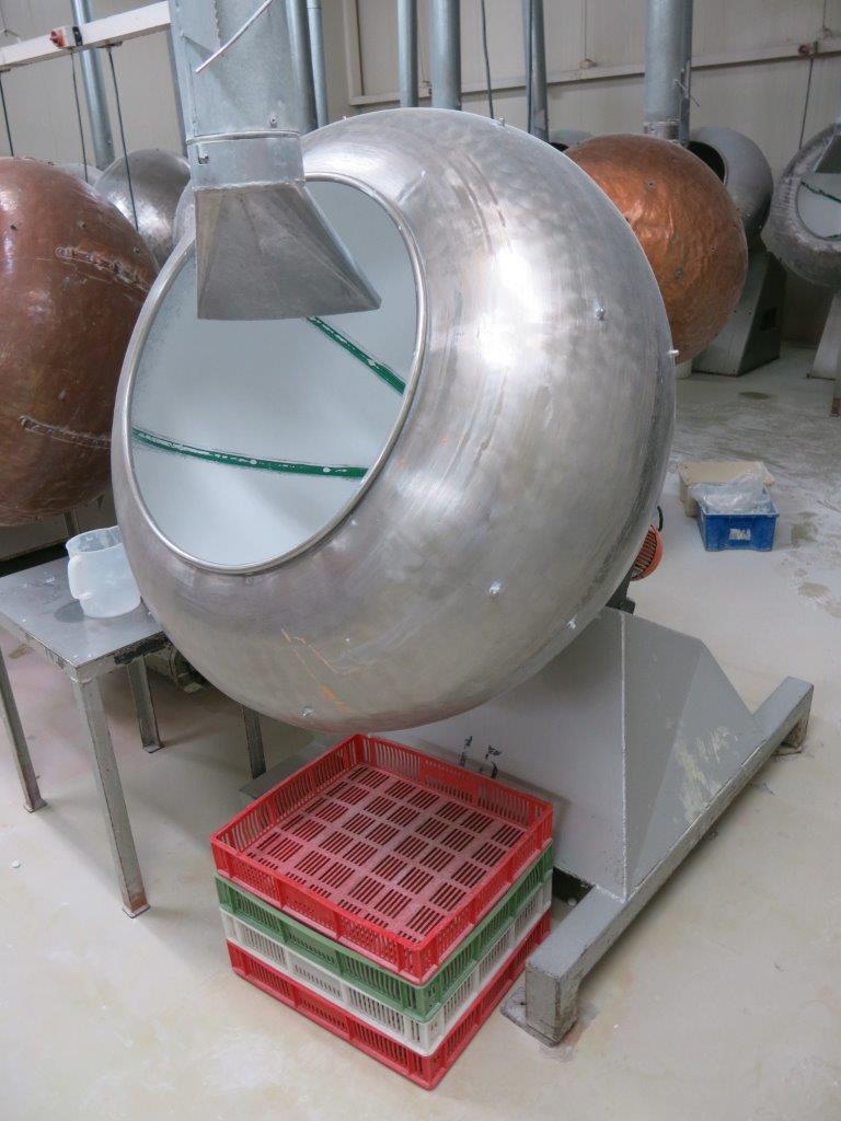 Stainless steel coating pans (6)