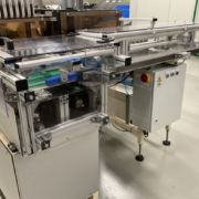 Automated stainless steel ice cup tray transfer
